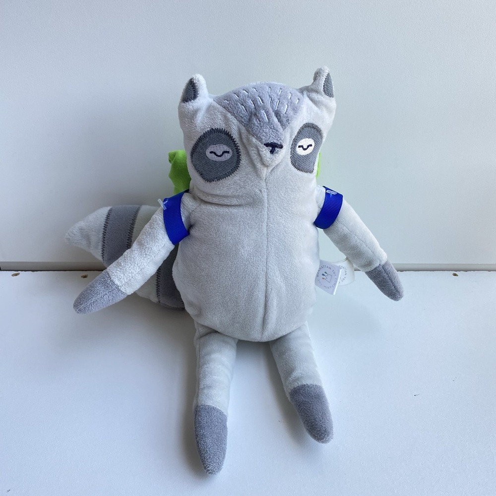 The Manhattan Toy Company Camp Acorn Raccoon Racoon Plush With Packpack
